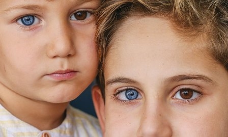 تركيا: شقيقان لكل منهما عين زرقاء وأخرى بنية